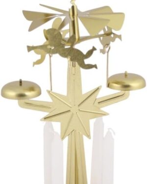 Kaladia Knox Lights Bells Game in Gold - Bell Pyramid - Metal - with 4 White Candles