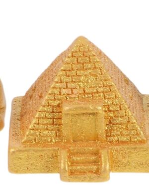 DOITOOL Pack of 3 Ancient Egyptian Pyramid Models - Antique Resin Desert Architecture Figure Statue - Handmade Micro Landscape Decoration for Sandpit Terrarium Aquarium and Desk Decoration
