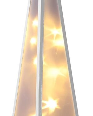 Spetebo LED Pyramid 60 cm with Rotating Stars, 20 Warm White LEDs