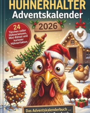 Mein Hühnerhalter Adventskalender: Das Adventskalenderbuch mit 24 Türchen voller Hühnerwissen, Mini-Rätsel und kurioser Hühnerfakten – das perfekte Geschenk für Hühnerhalter