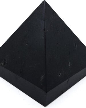 Handmade Healing Stone Pyramid Black Tourmaline (Approx. 5 x 5 x 5 cm, 120 g) Protection Happiness Energy Esoteric Meditation Magic