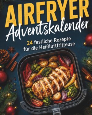 Airfryer Adventskalender: 24 festliche Rezepte für die Heißluftfritteuse – von Bratapfel bis Festtagssnacks – schnell, einfach & voller Weihnachtsgenuss