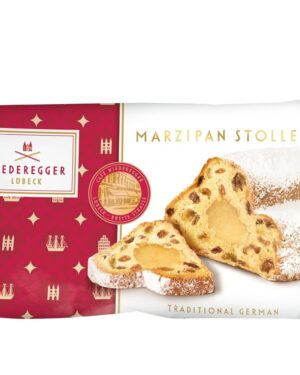 Niederegger Marzipan Stollen 1 x 250 g Exquisite Pastry Speciality Refined with Juicy Marzipan Ideal as a Gift or Enjoy Yourself