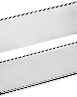 4smile Stollen Baking Mould - Oval Bread Baking Mould Made of Stainless Steel - Sturdy Loaf Tin Adjustable - Ideal as a Christmas Stollen Mould or Bread Mould - Baking for Christmas Time and Around the Year