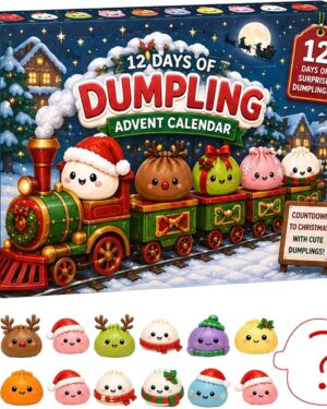 Squishy Advent Calendar 2026-12 Days Dumpling Squishy Christmas Calendar