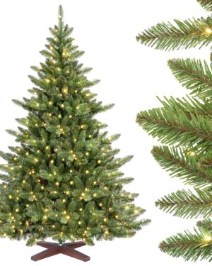 SHareconn 180 cm Artificial Christmas Tree with Lighting, 996 Tips