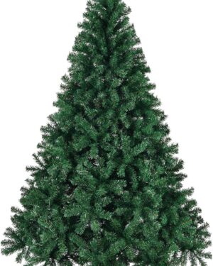 LALAHO Artificial Christmas Tree 120 cm Green - Christmas Tree with Metal Stand, Lifelike, Dense Branches, Flame Retardant PVC, Suitable for Homes, Offices, Shops and Hotels