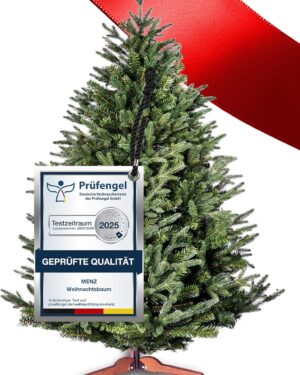 Menz Christmas Tree with Lighting 175 cm - Practical, Affordable, Festive - More Shine at Christmas Time with Artificial Christmas Tree