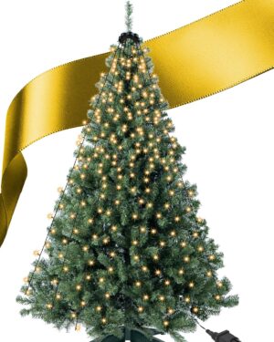 4smile Artificial Christmas Tree with Lighting 150 cm LED Tree Coat