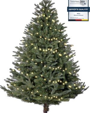 Menz Christmas Tree with Lighting, 120 cm, Tree and LED Fairy Lights